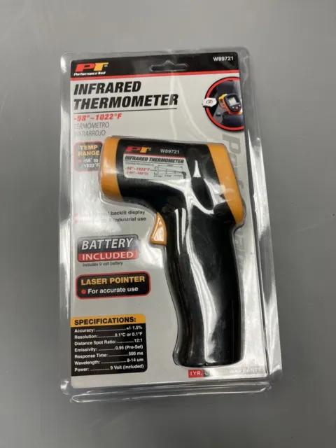 PT Performance Tool -58F to 716F Infrared Thermometer W89721 NEW SEA (TJJ006343)