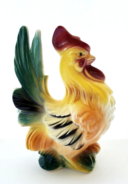 Royal Windsor   Vintage Pottery Rooster  Mid Century Pottery   Made in USA 6.5"