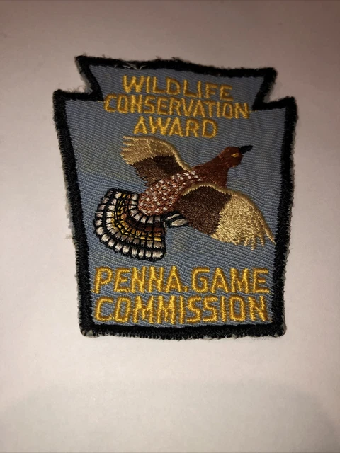 VINTAGE ORIGINAL PA GAME COMMISSION WILDLIFE CONSERVATION AWARD Patch