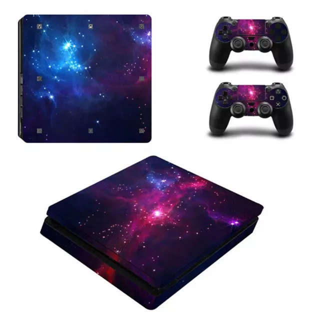 Skin Sticker for PS4 Slim Decal for Sony Playstation 4 Slim Console Controller