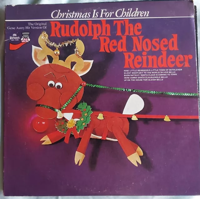 RUDOLPH THE RED Nosed Reindeer, 1977 Xmas Is For Children (Gene Autry ...