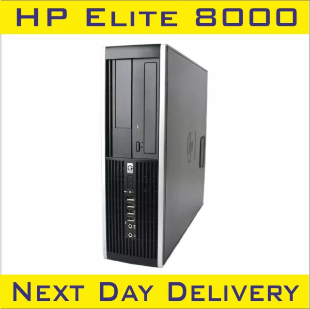 Fast & Cheap HP Compaq/Elite Desktop PC Intel Dual Core 4GB RAM 250GB HDD Win-10 3