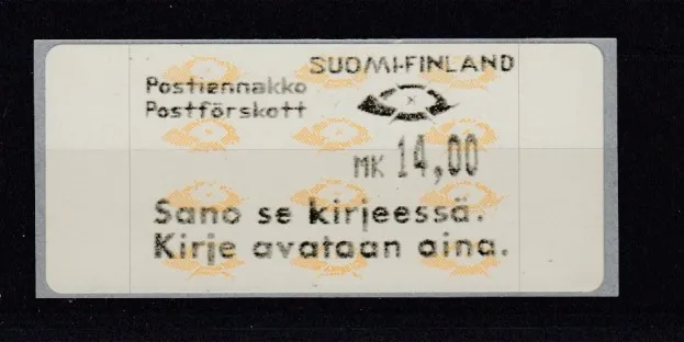 D.Finland Atm 12.6 Z 3 (MNH)