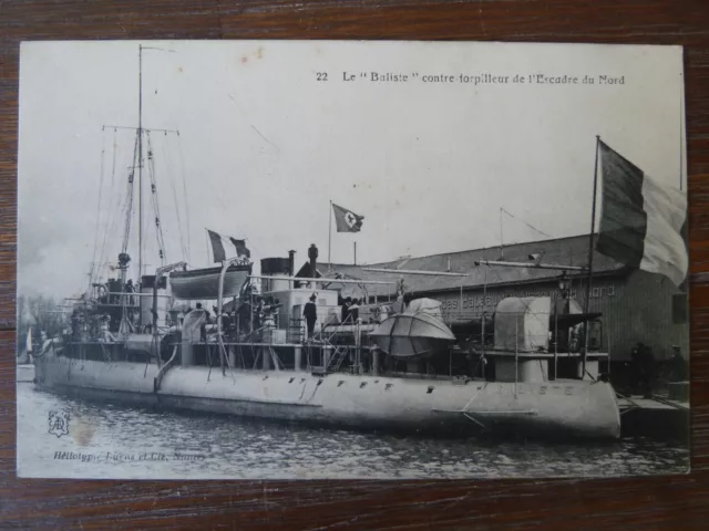 marine militaire française contre-torpilleur BALISTE Saint-Nazaire  WW1 WWI