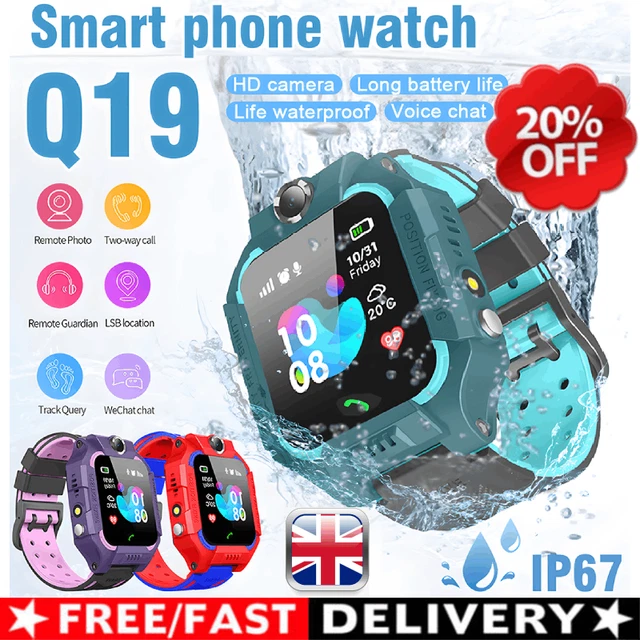 NEW SOS Call Smart Watch Camera Phone Kids SIM GSM Game Watches Boys Girls Gift