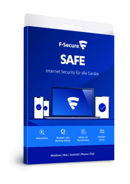 F-Secure Safe 2023 / 2024 - 1 PC 3PC 5PC | 1 Jahr - 2 Jahre Download ESD