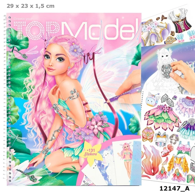 Create your TopModel Malbuch mit Stickern Fantasy Model Depesche 12147