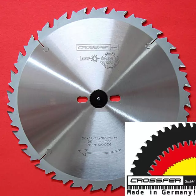 HM-KREISSÄGEBLATT 300x30mm Z28 WZ Wechselzahn HARTMETALL CROSSFER NEUWARE