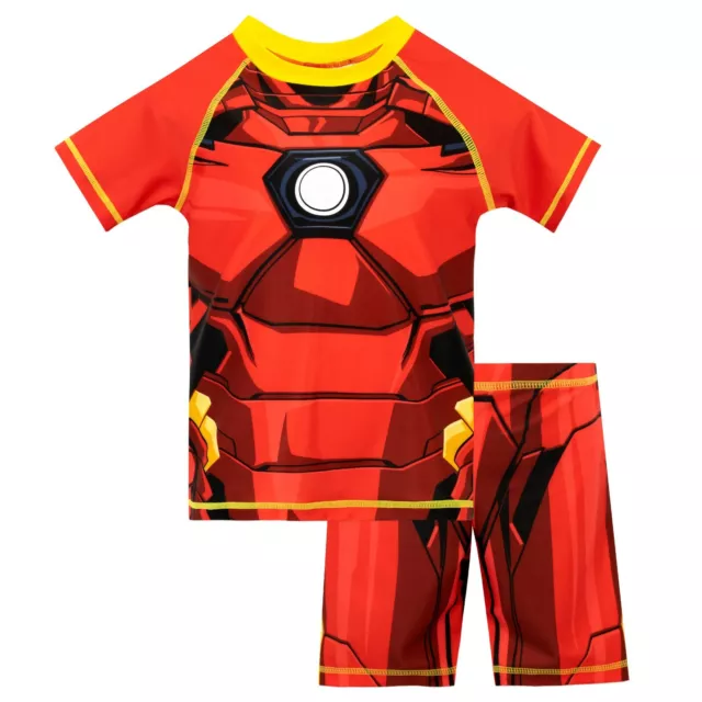 Iron Man Swim Set Kids Boys 18-24 Months 2-10 Years Swimming Costume Swimsuit