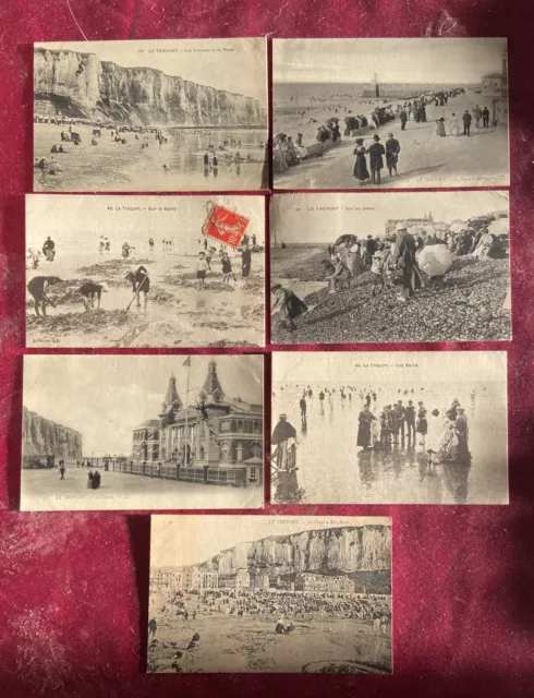 CPA- lot de 7 Cartes Postales Anciennes - Seine Inférieure Dpt 76 - Le Tréport