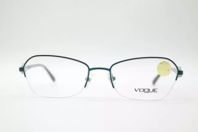 Vogue VO 3944-B 958-S Grün Schwarz Silber halbrand Brille Brillengestell Neu