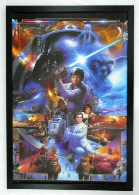 Star Wars 30th Anniversary Lucas Films Tsuneo Sanda 1997 Textured Framed Print