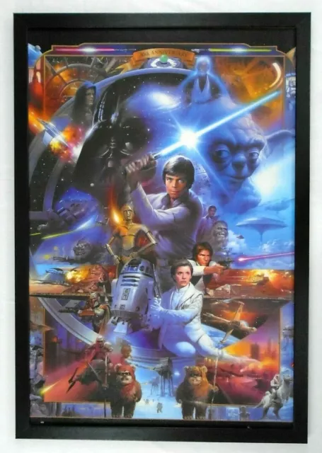 Star Wars 30th Anniversary Lucas Films Tsuneo Sanda 1997 Textured Framed Print Star Wars 30th Anniversary Lucas Films Tsuneo Sanda 1997 Textured Framed Print