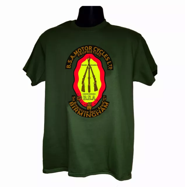 BSA Small Arms Official Licensed T-Shirt Available in 2 Colours & 6 Sizes