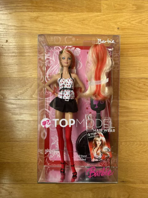 NEW 2007 Barbie Top Model Hair Wear Blonde- & Red-Haired Doll Mattel