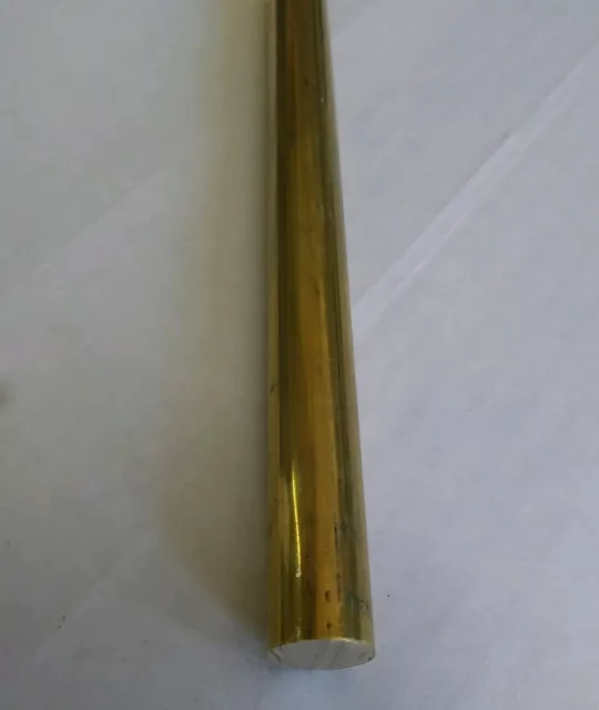 1 pc C360 brass .5" round rod stock 12" long lathe machinist new solid bar (1/2) 2