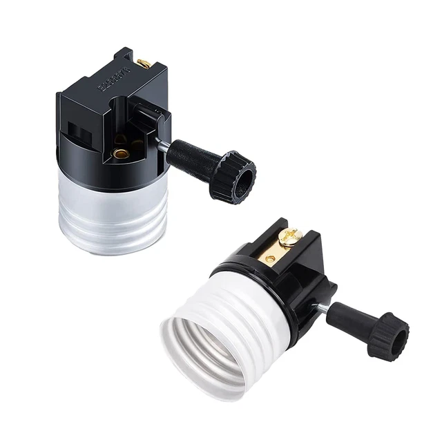 RXEAZIL 3-Way Lamp Socket Replacement, Listed Turn Switch Knob Dimmer Inca...