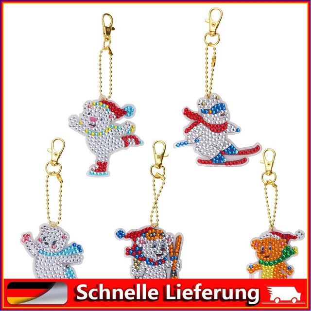 Generic Snow Sports Diamond Painting Keychain DIY Crystal Drill Schl?selanh?ger