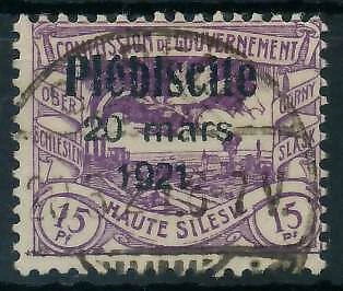 OBERSCHLESIEN Nr 31 gestempelt SENKR PAAR gepr. X4B0C9A