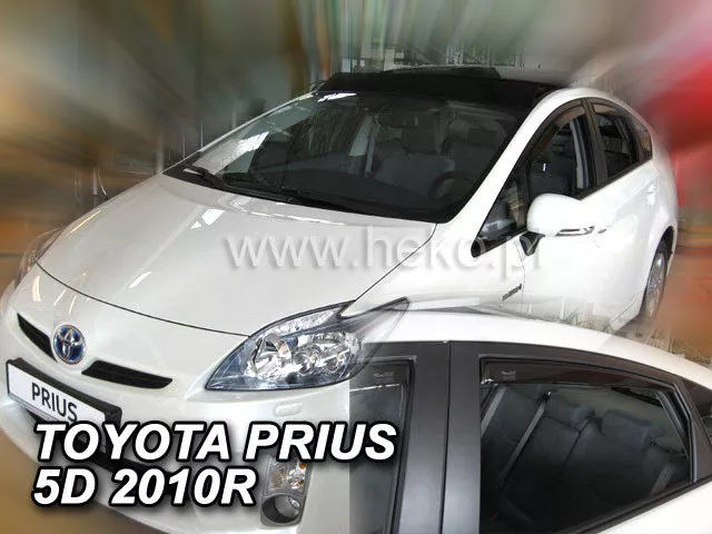 TOYOTA PRIUS 2010-2015 MK3 5-Doors 4-pc Wind Deflectors HEKO Tinted