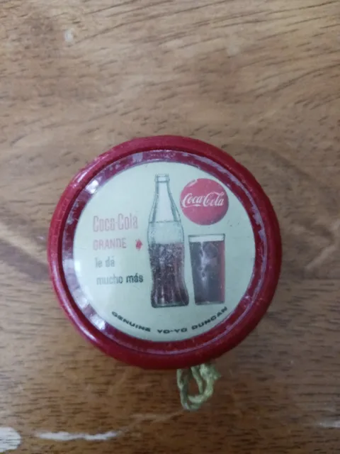 Coca Cola 1960's Genuine Duncan Mexican Yoyo - Coca-Cola Grande