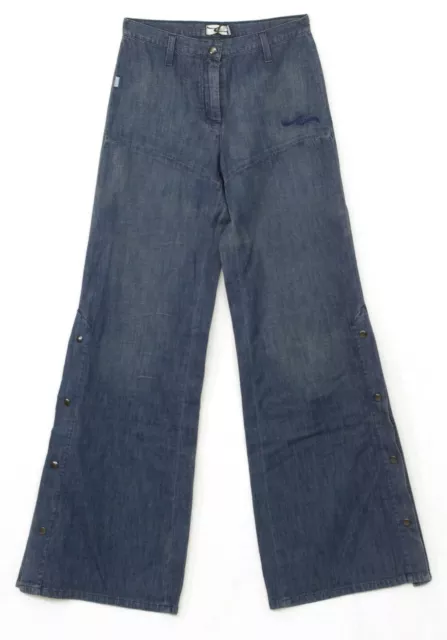 CHIPIE jeans pattes d'eph large femme taille haute vintage Daniela taille 34 fr