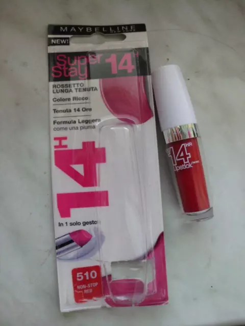 Maybelline Superstay 14H Lippenstift Non - Stop Rot 510