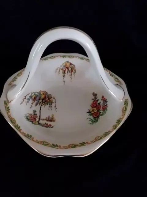 Vintage Royal STAFFORDSHIRE England Bone China Serving Handled Dish