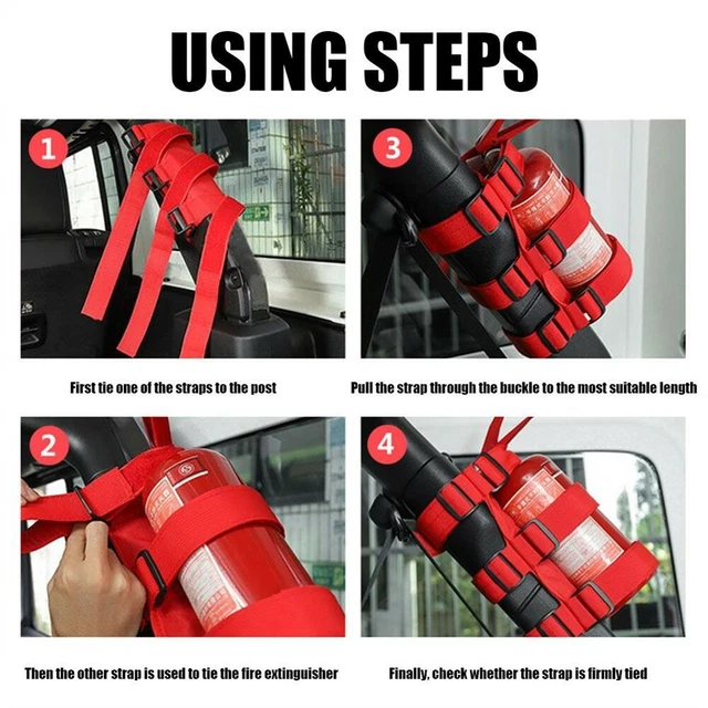 Neuf Voiture Feu Extincteur Rouleau Barre Support Montage Support Bracelet