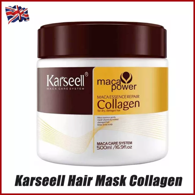 Karseell Maca Power Hair Mask Collagen Treatment Argan Oil Coconut conditioner!