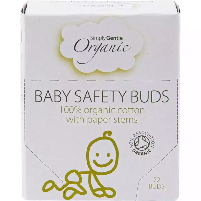 Simply Gentle Organic Organic Baby Safety Buds x72