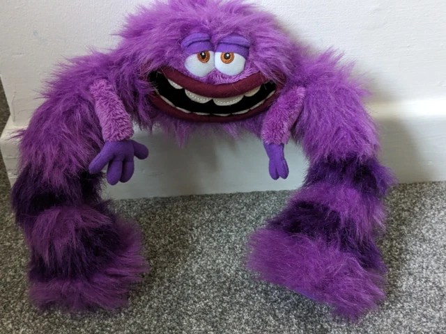 DISNEY STORE MONSTERS Inc University Art Purple Plush Soft Toy stamped ...