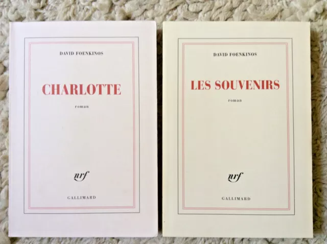 DAVID FOENKINOS * Lot de 2 Titres * Gallimard * Charlotte / Les Souvenirs  EUR 14,00 - PicClick FR