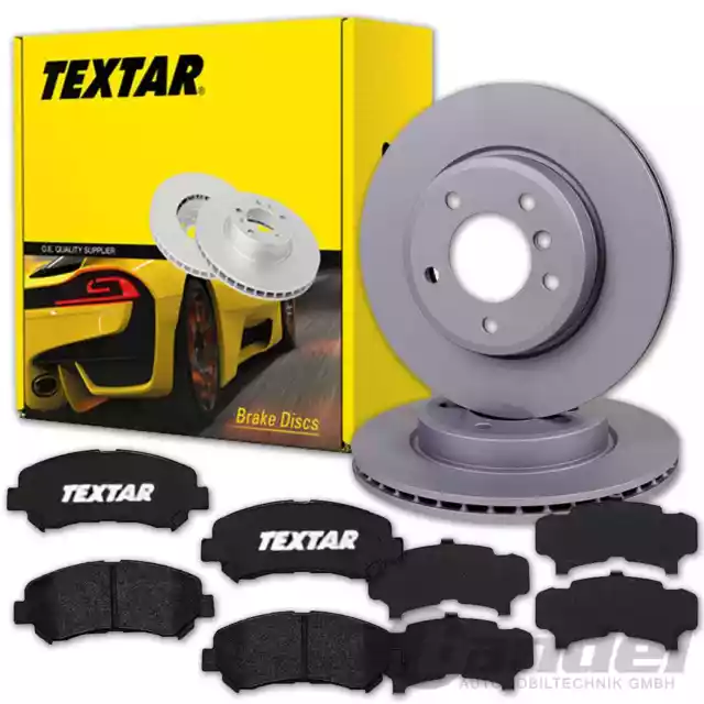 TEXTAR BREMSSCHEIBEN 320mm + BELÄGE für NISSAN NP 300 NAVARA D40 PATHFINDER R51