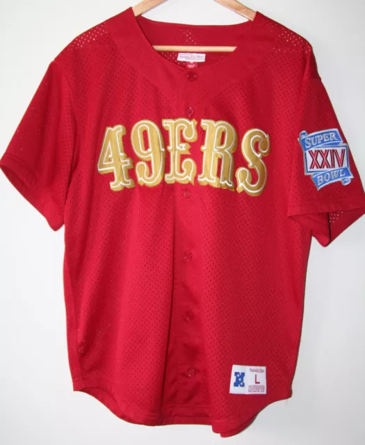 chemise de baseball mitchell and ness 49ers