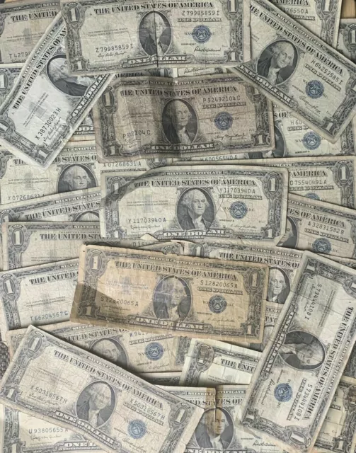 $1 One Dollar Silver Certificate ~ Well Circulated Condition ~ One Note