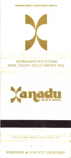 Freeport/Lucaya Bahamas Xanadu Beach Hotel Vintage Matchbook Cover