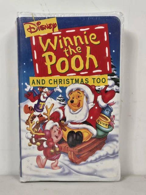 DISNEY WINNIE THE Pooh and Christmas Too VHS Tape SEALED Clamshell Case ...