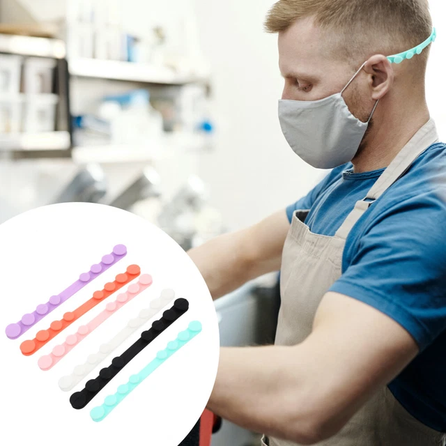 6Pcs in silicone Gancio Protezione per l'orecchio Corda per l'orecchio