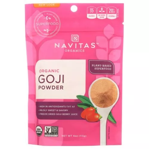 Organic Goji Powder 4 Oz By Navitas Organics