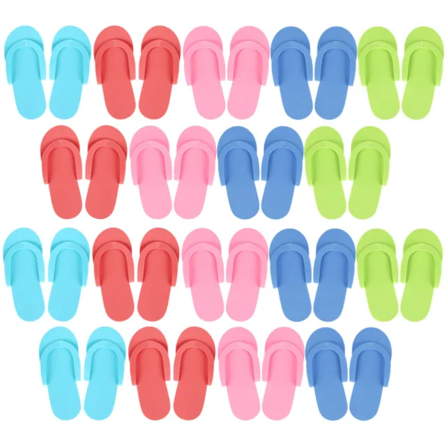 24 pares de zapatillas de pedicura desechables, zapatillas desechables, zapatillas de spa EVA antideslizantes,