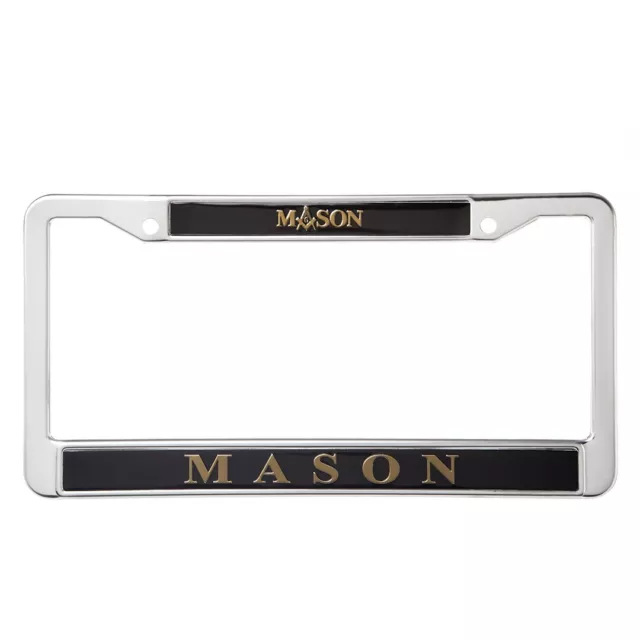 Mason Freemasonry Masonic License Plate Frame Holder NEW Sealed