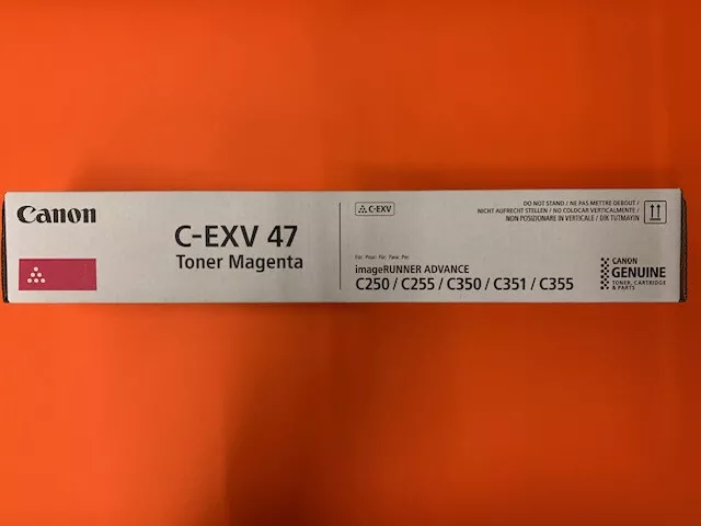 Original Canon Toner C-EXV 47 (1x339g) Magenta für iRADVANCE C250 C255 C350 C351