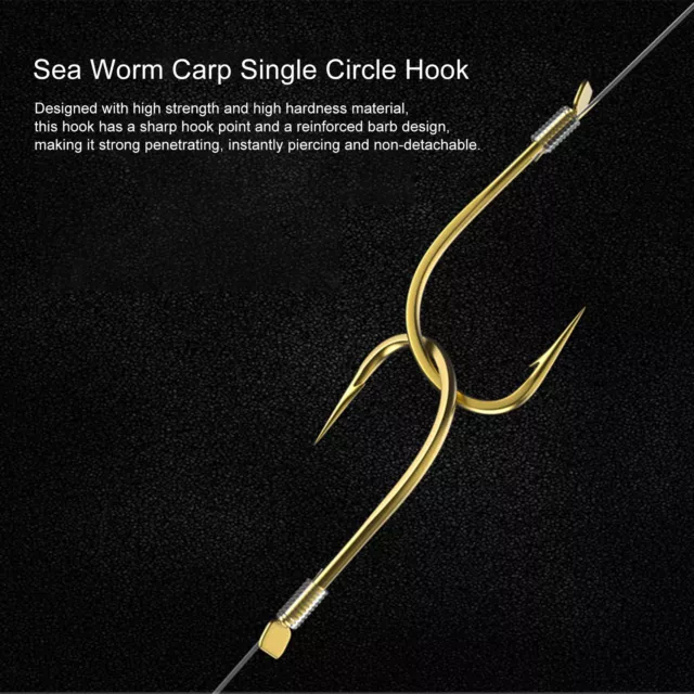 30pcs Barbed Hook Sharp Tip Angling Sturdy Barbed Fishhooks Non-deformable