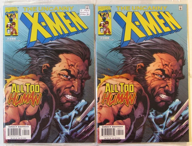 Uncanny X-Men Lot of 2 #380 x2 Marvel (2000) 1st Series Comic Books