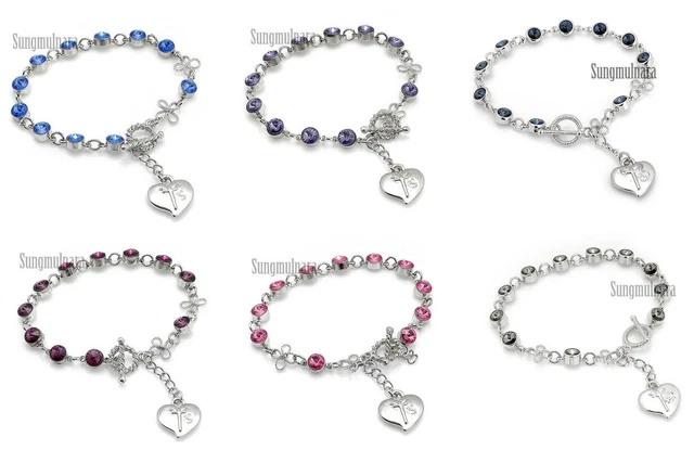 6mm Swarovski Bead Rosary Bracelet