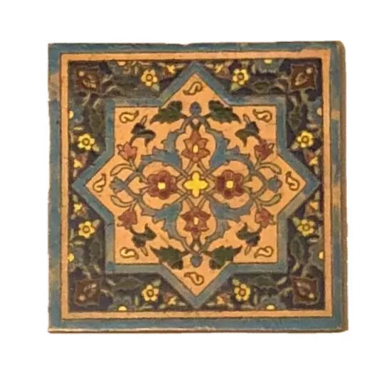 Hand Painted And Glazed Persian Ceramic Tile