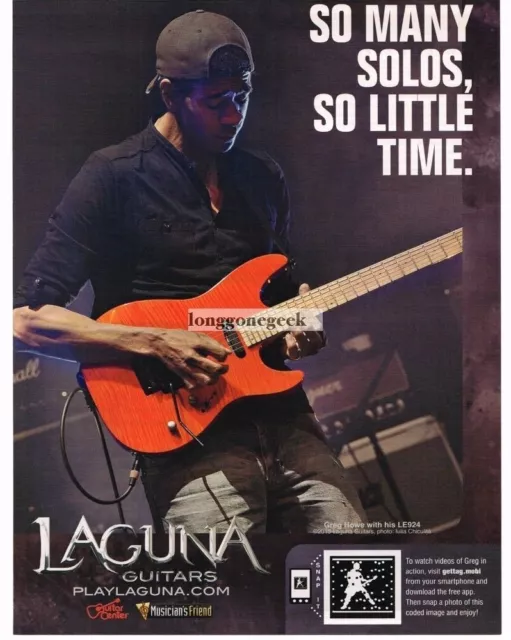 2010 LAGUNA LE294 Electric Guitar GREG HOWE VINTAGE Print Ad