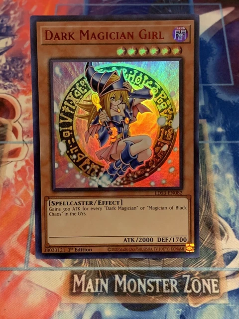 Yugiohx1 Dark Magician Girl LDS3-EN082 Ultra Rare (Red) 1st Edition (Near Mint!)