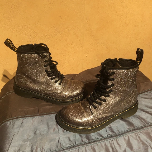Stivaletti bambini Dr. Martens 1460 glitter J glitter glitter arcobaleno taglia 33